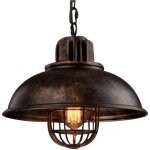 Suspension lustre abat - jour en m�tal loft style lampe chandelier industriel vintage pendentif lumi�re ...
