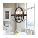 Ganeed - suspension, suspension en mtal industriel sphrique clairage lustre rustique lampe suspendue ...