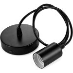 Suspension en m�tal, support de lampe e27 avec c�ble, c�ble pendule 100cm, c�ble de suspension, id�al ...