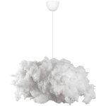 Cotecosy ? suspension nuage en coton 80 cm ? abat - jour blanc 60 x 45 cm ? luminaire design pour ambiance ...