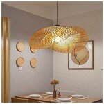 Suspension, ohjijinn suspension lampe pendentif tissage vintage lampe bambou et rotin naturel tissé suspendu ... Suspension, ohjijinn suspension lampe pendentif tissage vintage lampe bambou et rotin naturel tissé suspendu ...