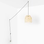 Suspension en osier  norma  - �35cm - avec interrupteur et prise - noir boho chic