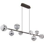 Suspension plafonnier lampe suspendue led mtal tlcommande variable l 110 cm