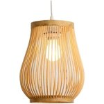 Suspension, r�tro gourde couloir lampe tiss� lanterne simple lumi�re plafonnier pendentifs luminaire ...