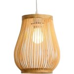Suspension, r�tro gourde couloir lampe tiss� lanterne simple lumi�re plafonnier pendentifs luminaire ...