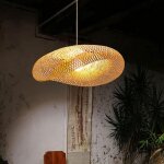 Suspension en rotin luminaire suspendu en osier luminaire suspendu industriel vintage de style japonais ...