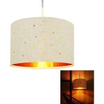 Suspension salle � manger - lampe � suspension moderne �38cm avec abat - jour en tissu douille e27 lampe ...