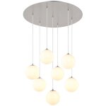 Globo lighting - suspension salon luminaire led 7 ampoules boules de verre h 120 cm Globo lighting - suspension salon luminaire led 7 ampoules boules de verre h 120 cm
