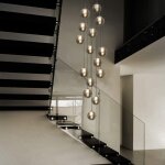 Suspension table  manger lustre g9 - 15 flammes en verre rglable en hauteur suspension cuisine salon ...