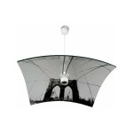Suspension verre transparent bomb� new york city luminaire lustre plafond