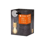 Ledvance - suspension vintage 1906� cylindre e27, bois