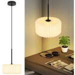 Suspension vintage pour schlafzimmer, table � manger, salon - lampe de salle � manger 1 flamme, abat ...