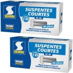 Semin ? suspentes courtes 80 mm f45 ? acier galvanis� pour plafonds suspendus ? boite de 100 (lot de ...