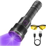 Sv43 36w lampe torche uv led 365nm rechargeable lampe ultraviolet lumiere noire d�tecteur d'urine pour ...