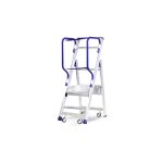 Svelt - escabeau de rayonnage 1 marche - hauteur max. de travail 3. 25m - longueur pli�e 1, 37m - sve ...