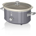 Swan - sf17021grneu retro mijoteuse 3, 5l pole amovible en cramique antiadhsive, vintage 200w gris ...