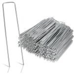 Lot de 200 piquets de fixation, 15x2. 5cm Ø2, 8mm, sardines pour tente, piquet ancrage sol jardin, acier ... Lot de 200 piquets de fixation, 15x2. 5cm Ø2, 8mm, sardines pour tente, piquet ancrage sol jardin, acier ...