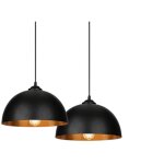Swanew 2x suspension luminaire industrielle vintage m�tal lustre lampe suspendue 1pcs �29cm pour salon ...