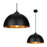 Swanew 2x suspension luminaire lampe suspendue abat - jour sans ampoule noir - dor lampe  suspendre ...