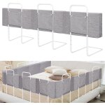 Swanew 2x50cm barrières de lit bébé 100cm barriere de securite enfant lit réglable en hauteur armature ... Swanew 2x50cm barrières de lit bébé 100cm barriere de securite enfant lit réglable en hauteur armature ...