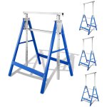 4x trteaux d'chafaudage rglable en hauteur trteaux d'chafaudage jusqu' 200kg - tolletour