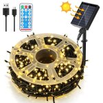Swanew 50m 500 led solaire guirlande lumineuse noël ip44 8 modes décoration de fête extérieur intérieur ... Swanew 50m 500 led solaire guirlande lumineuse noël ip44 8 modes décoration de fête extérieur intérieur ...