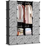 Armoire penderie 20 / 24 cube portable Étagère de rangement, pour vêtements chaussures jouets - noir(20 ... Armoire penderie 20 / 24 cube portable Étagère de rangement, pour vêtements chaussures jouets - noir(20 ...