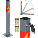 Barrire de parking poteau de dlimitation 65cm pliable poteau de guidage borne