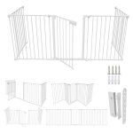 Swanew barrire de scurit enfant bb 3m 5 panneaux animaux enfant grille de protection chemine pare ...