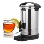 Swanew distributeur de boissons chaudes 8 l 1500 w acier inoxydable marmite vin chaud chocolat robinet ...