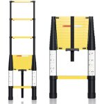 Swanew echelle télescopique 3. 8 m jusqu'à 150 kg escabeau stable en aluminium multi - fonction avec ... Swanew echelle télescopique 3. 8 m jusqu'à 150 kg escabeau stable en aluminium multi - fonction avec ...