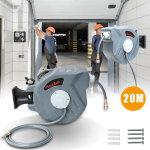 Swanew - enrouleur de tuyau 20m raccord dvidoir mural enrouleur 1 / 4' automatique tuyau support enrouleur ...