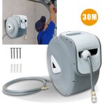 Swanew - enrouleur de tuyau 30m raccord dévidoir mural enrouleur 1 / 4' automatique tuyau support enrouleur ... Swanew - enrouleur de tuyau 30m raccord dévidoir mural enrouleur 1 / 4' automatique tuyau support enrouleur ...