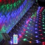 Swanew filet lumineux solaire chaîne lumineuse avec 8 modes rideau lumineux de noël intérieur extérieur ... Swanew filet lumineux solaire chaîne lumineuse avec 8 modes rideau lumineux de noël intérieur extérieur ...