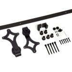 Swanew kit de porte coulissante systme coulissante ferrure pour systme pour portes coulissantes avec ...