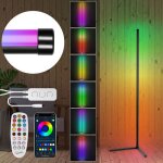 Swanew lampadaire led 156cm rgb led lampadaire salon sur pied d'angle moderne avec télécommande et app ... Swanew lampadaire led 156cm rgb led lampadaire salon sur pied d'angle moderne avec télécommande et app ...