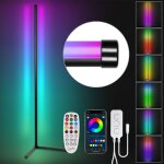Swanew lampadaire led rgb, d'angle lampe couleurs réglable, avec télécommande et app contrôle, multicolore ... Swanew lampadaire led rgb, d'angle lampe couleurs réglable, avec télécommande et app contrôle, multicolore ...