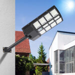 Swanew lampadaire solaire led projecteur tanche avec dtecteur de mouvement et tlcommande pour extrieur ...