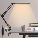 Swanew lampe de bureau led 10w lampe bureau architecte 3 temprature de couleur 10 luminosit