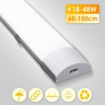 Swanew - led luminaire pour locaux humides blanc neutre atelier plafonnier garage 150cm 48w Swanew - led luminaire pour locaux humides blanc neutre atelier plafonnier garage 150cm 48w