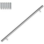 Swanew main courante. inox rampe d'escalier rond. intrieur & extrieur  42 mm. support mural. argent ...