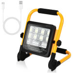 Projecteur 50w led projecteur de chantier camping lamp lampe de camping batterie solaire - swanew