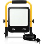 Swanew projecteur led avec tr�pied ip66 spot ext�rieur projecteur de chantier blanc froid 150w