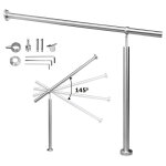 Swanew - rampe d'escalier en acier affiné rambarde main courante balustrade escalier pied de support ... Swanew - rampe d'escalier en acier affiné rambarde main courante balustrade escalier pied de support ...