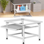 Swanew socle pour machine � laver avec �tag�re supports pour machine � laver blanc 63x54x42cm