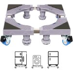 Swanew socle de machine à laver réglable réfrigérateur chariot roller support 40 - 68cm charge maximale ... Swanew socle de machine à laver réglable réfrigérateur chariot roller support 40 - 68cm charge maximale ...