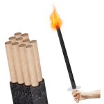 Swanew - torche jardin, lot de 25, lampe huile pour dehors, 42cm