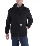 Sweat  capuche zip wind fighter carhartt 101759 - noir - m