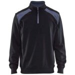 Sweat col camionneur blaklader bicolore noir / gris xl