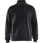 Sweat de travail col zipp 3587 - noir m